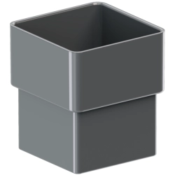 KROP Złączka rury - rynny kwadratowe 80x80 mm